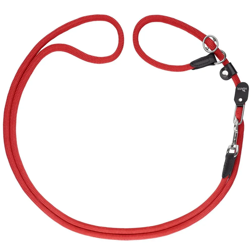 Hunter Retriever Freestyle Cord Leash, 1.0 x 260 cm, Rosso - immagine 1