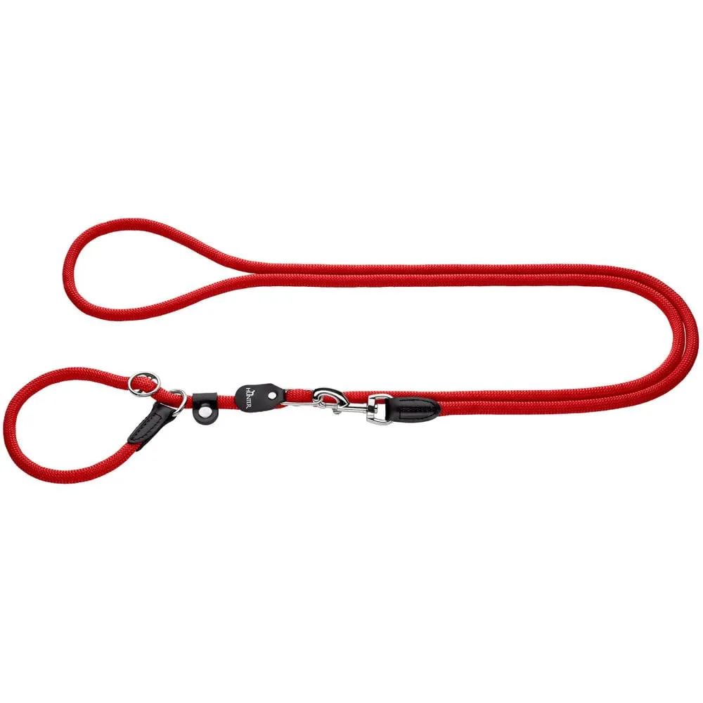 Hunter Retriever Freestyle Cord Leash, 1.0 x 260 cm, Rosso - immagine 3
