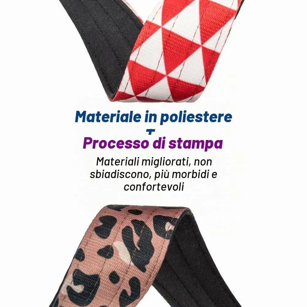 TSPRO Collare Tattico per Cane con Fibbia a Sblocco Rapido e Maniglia, Stampa Leopardata, 3,3 cm - immagine 5