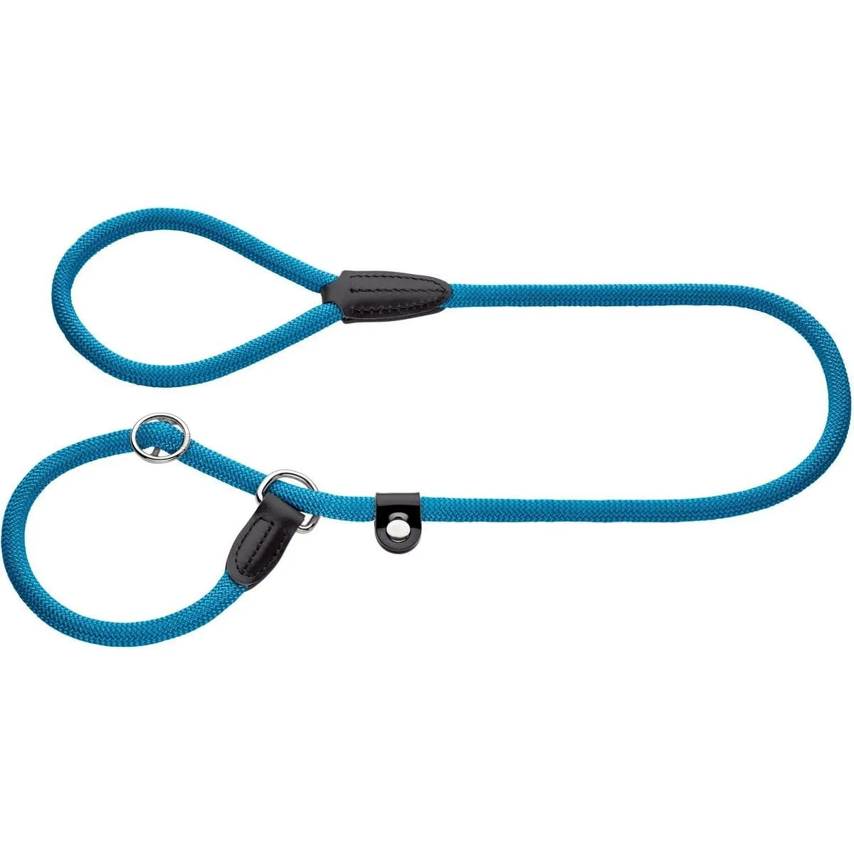 Hunter Retriever Freestyle Leash, 0.8 x 120 cm, Petrolio, Nylon and Leather - immagine 1