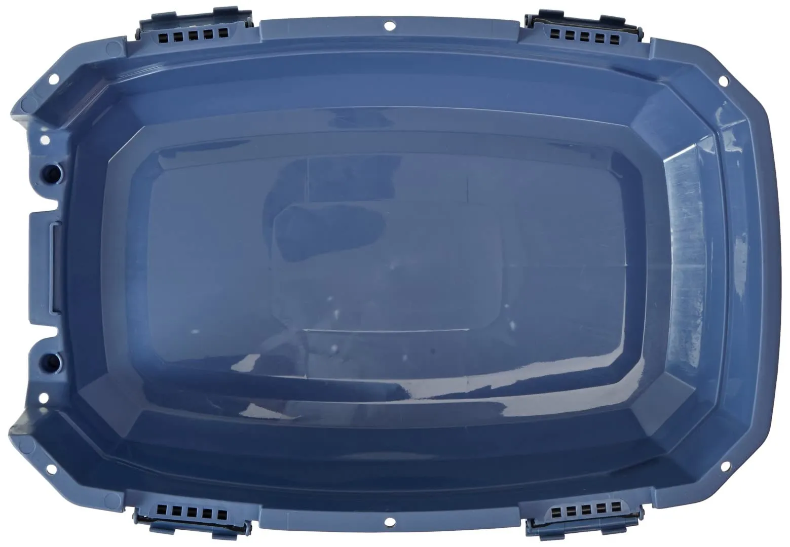 Amazon Basics Trasportino rigido per gatti, 2 sportelli, carica dall'alto, 48 x 32 x 25 cm, Blu - immagine 5