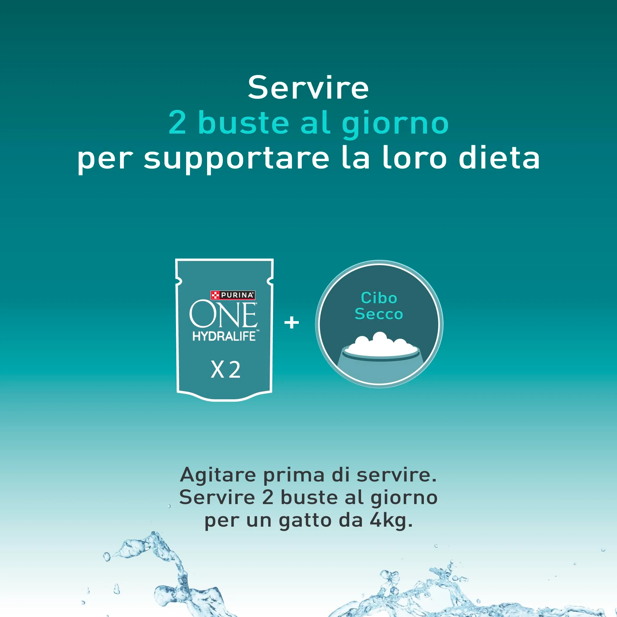 Purina ONE HydraLife per Gatti Adulti, Pollo, 12 Bustine da 50g - immagine 3