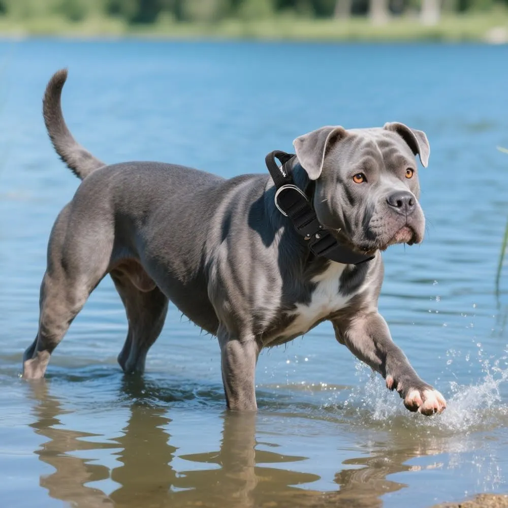 TSPRO Collare Tattico per Cane con Fibbia a Sblocco Rapido e Maniglia, 3,8 cm, Mimetico Rosa, Taglia L - immagine 6