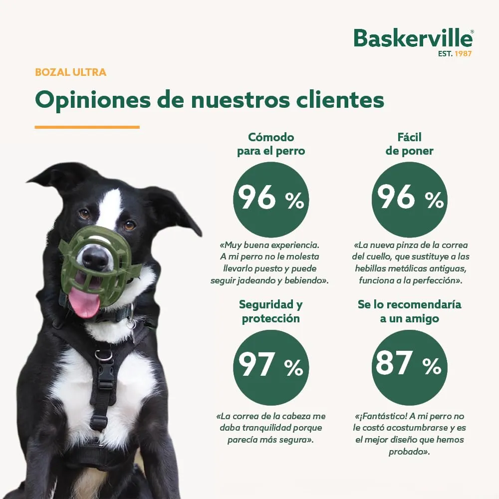 Baskerville Ultra Museruola per Cani, Taglia 3, Verde - immagine 9