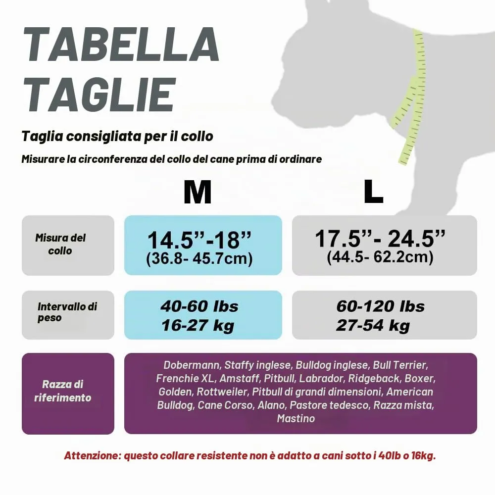 TSPRO Collare Tattico Cane con Fibbia a Sblocco Rapido e Maniglia, 3,8 cm, Degradé - immagine 2
