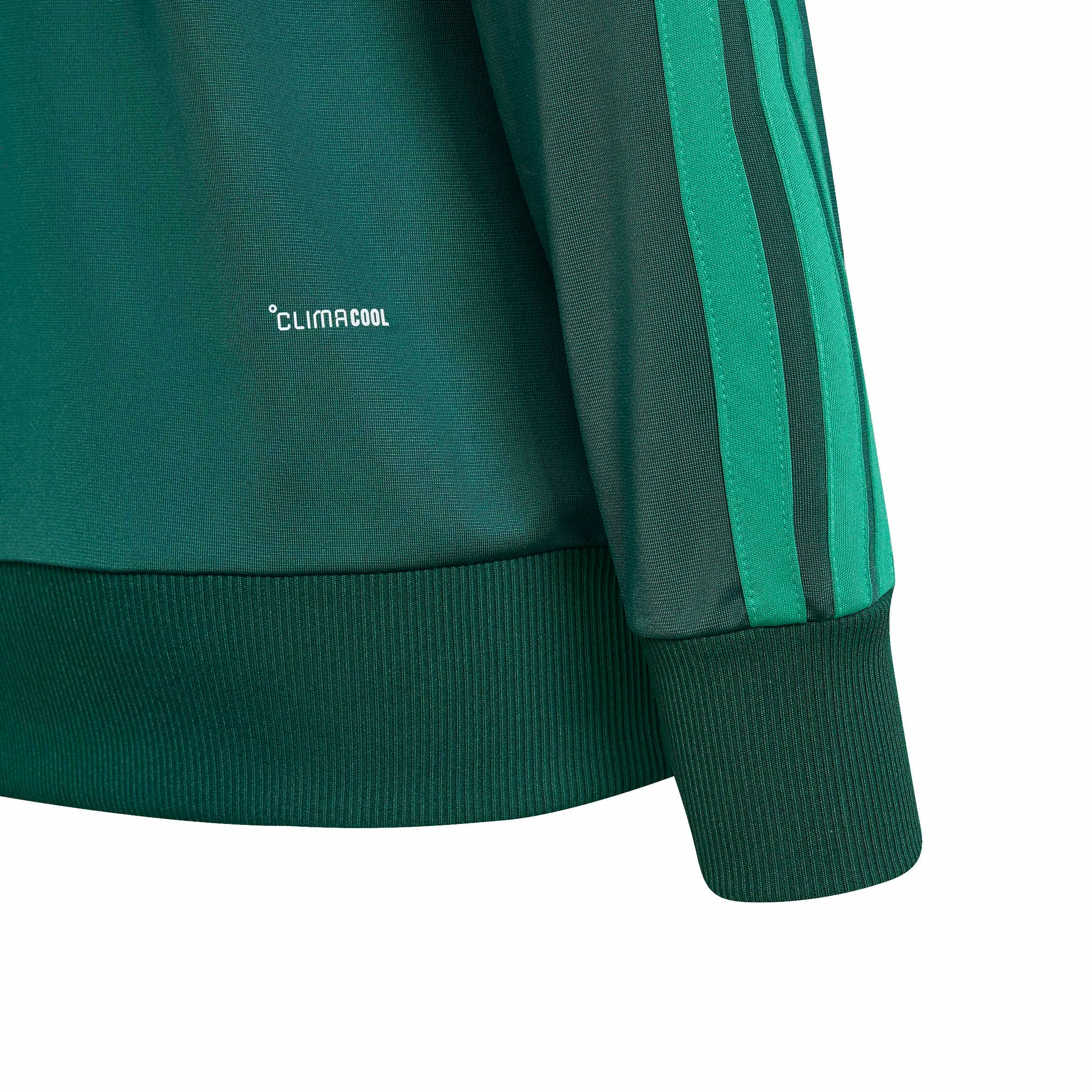 adidas Seasonal Essentials Tiberio 3 Stripes Tricot Track Suit, Collegiate Green/Court Green, 7-8 Years - immagine 4