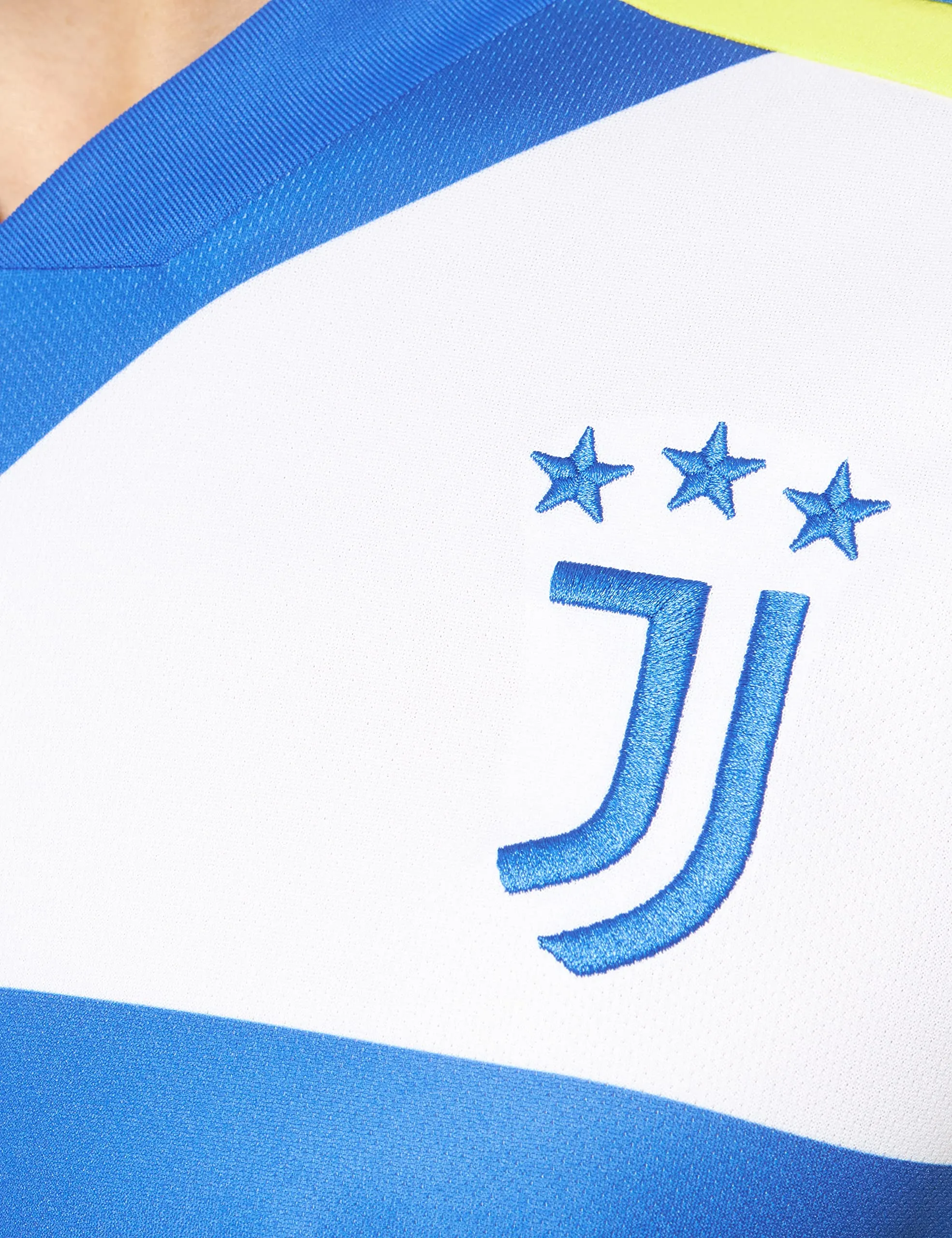 Adidas Juventus Third Jersey 2021/22 Men's - Shock Yellow/Hi-res Blu S18 - XL - immagine 3