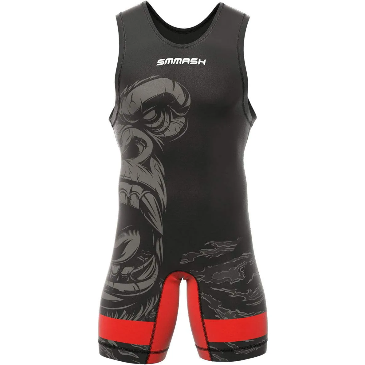 SMMASH Singlet da Wrestling da Uomo in Jersey Traspirante e Resistente all'Abrasione - immagine 1