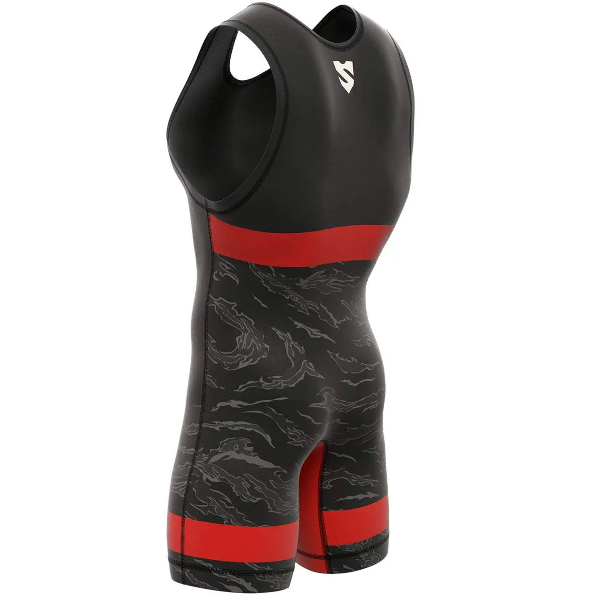SMMASH Singlet da Wrestling da Uomo in Jersey Traspirante e Resistente all'Abrasione - immagine 5
