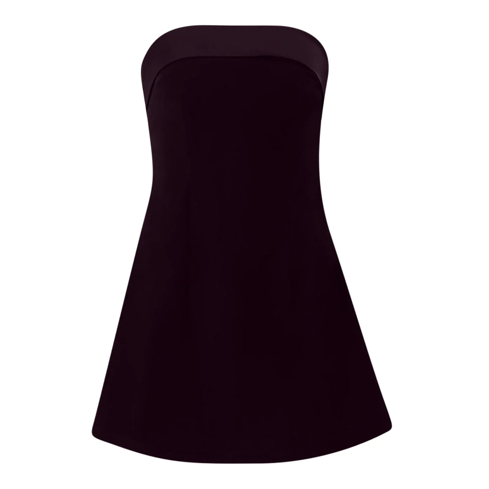 Masrin Abito da Ballo in Velluto Viola, a Tubo, Senza Spalline, XL - immagine 5