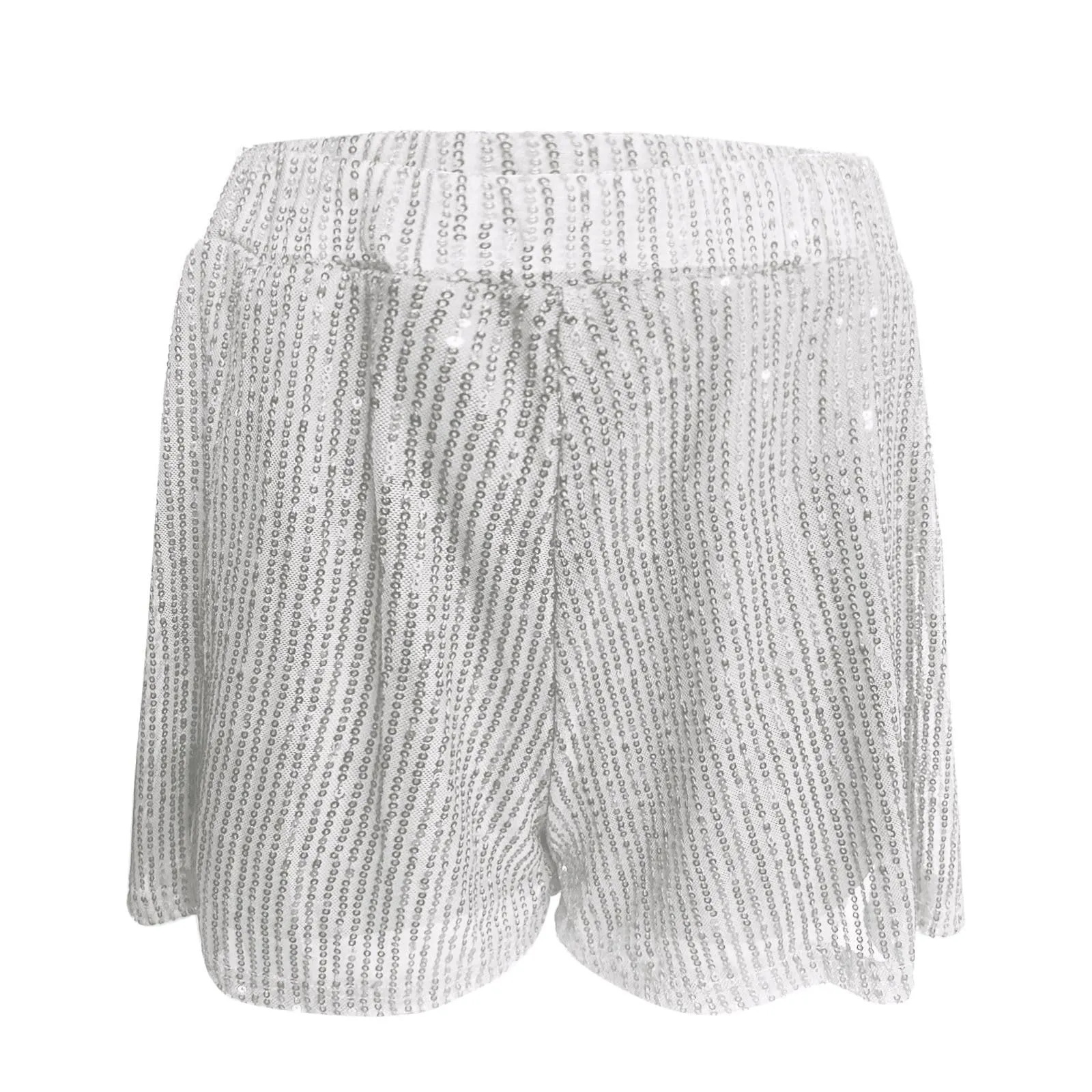 Gonna a Paillettes Bianca per Donna, Taglia S - immagine 4