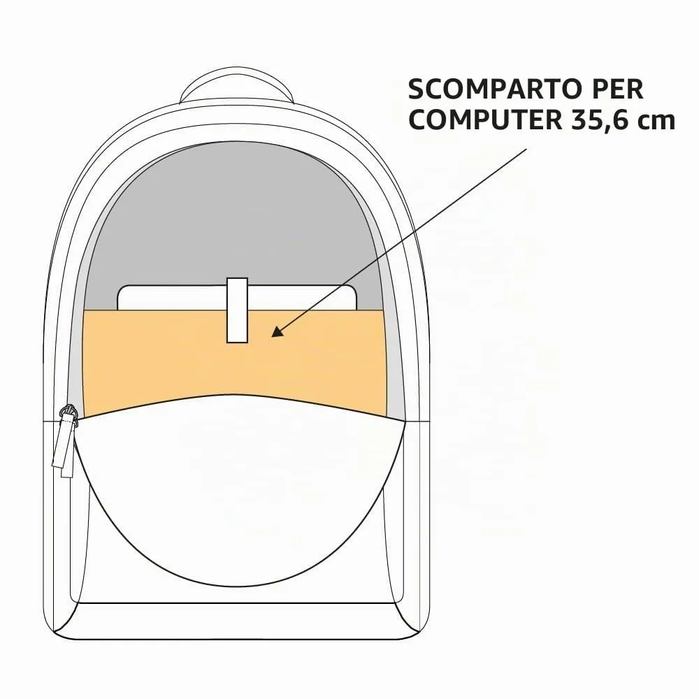Eastpak Out of Office Zaino 27L, Scomparto Laptop 13–15”, Dots Marine Gold - immagine 8