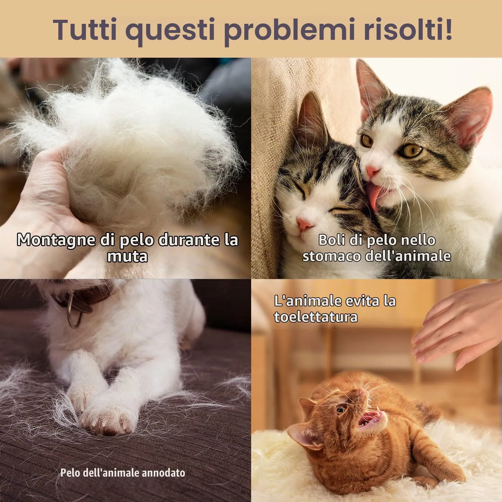 DELOMO Guanti Levapelo per Cani e Gatti, Silicone, Blu - immagine 7