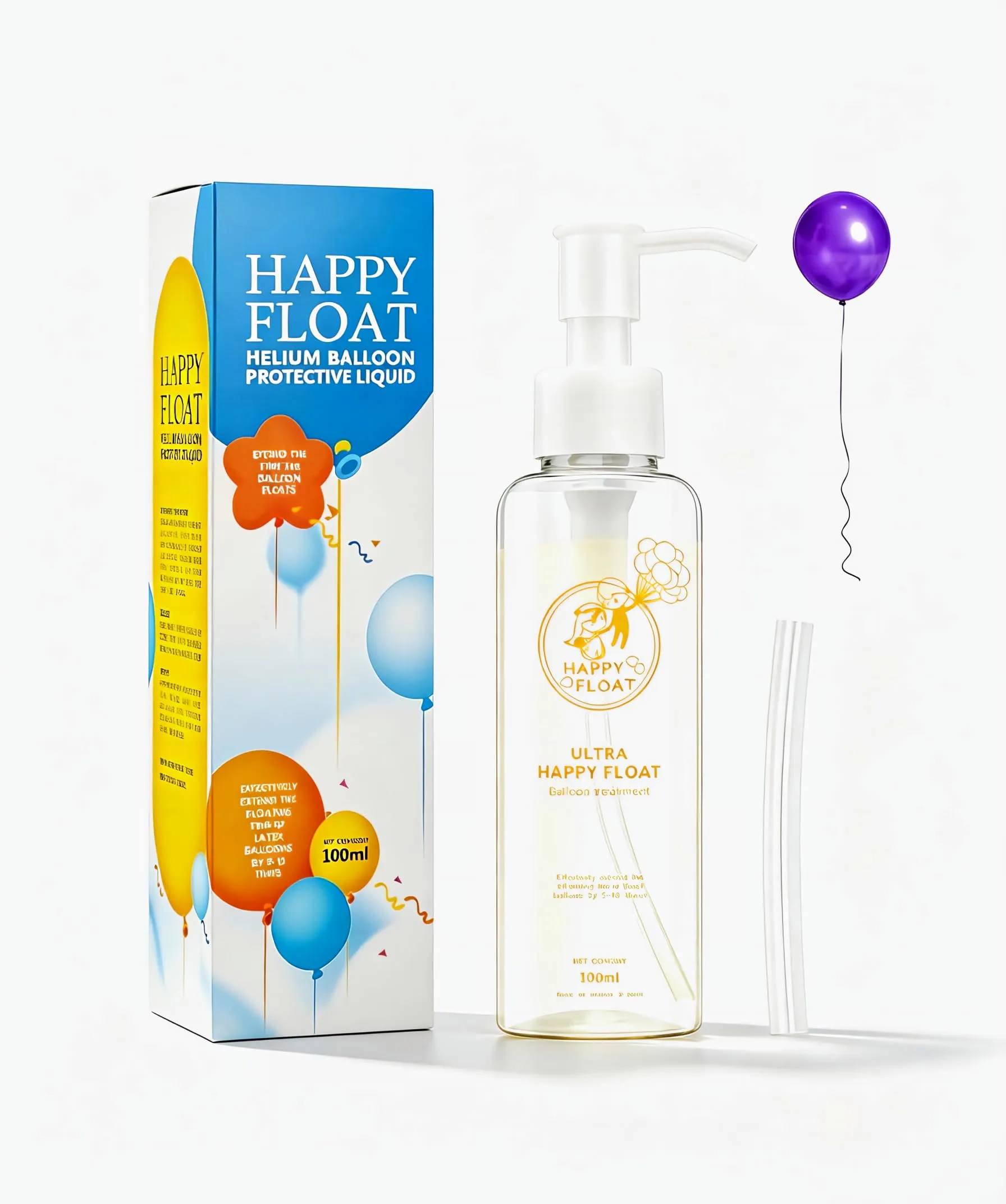 Allony Float Magic Trattamento per palloncini in lattice di elio, 100 ml - immagine 1