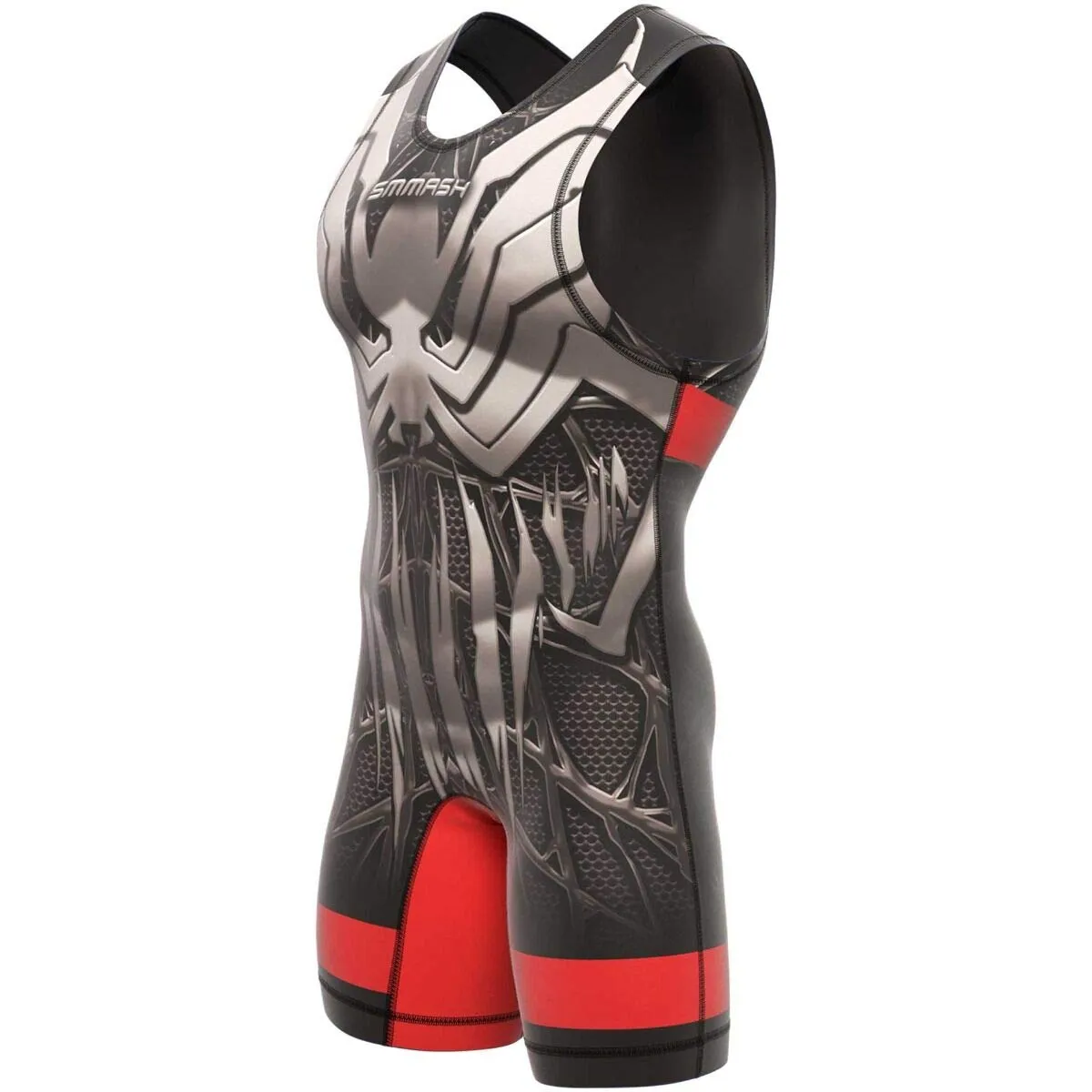 SMMASH Singlet da Wrestling da Uomo in Jersey Traspirante - immagine 2