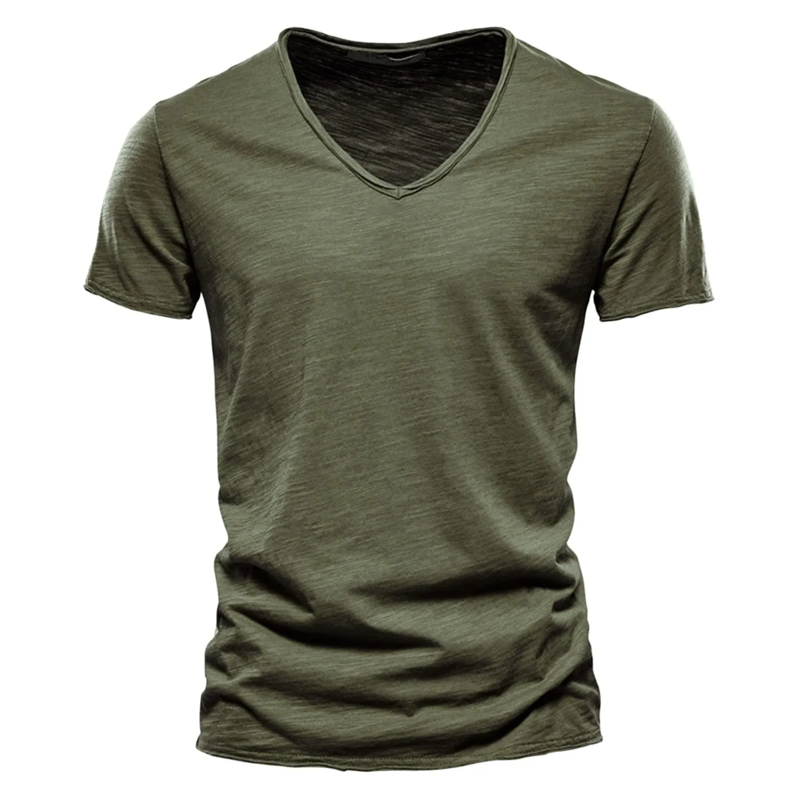 Generico Camicia Collo Coreana Uomo in Cotone Nera - immagine 2