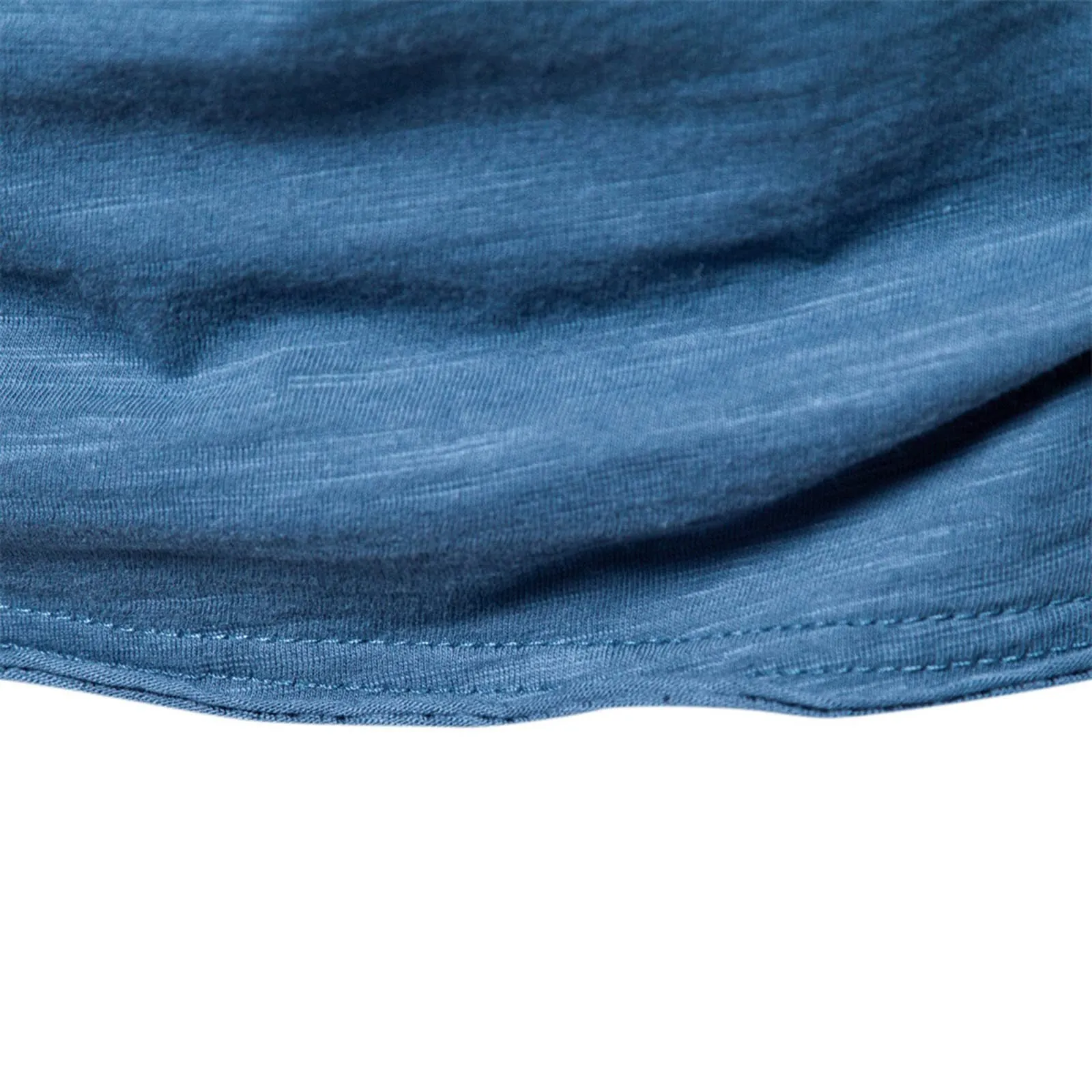 Generico Camicia Uomo Manica Corta in Cotone e Lino, Quadri Scozzesi, Blu, XXL - immagine 4
