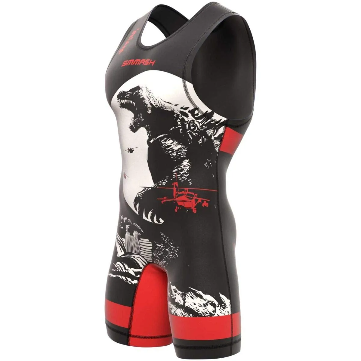 SMMASH Tuta da Wrestling Jersey Singlet da Uomo - immagine 2