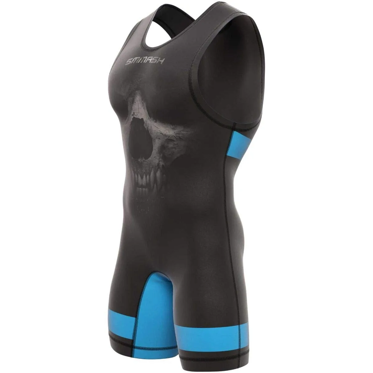 SMMASH Tuta da Wrestling Singlet da Uomo in Jersey - immagine 2