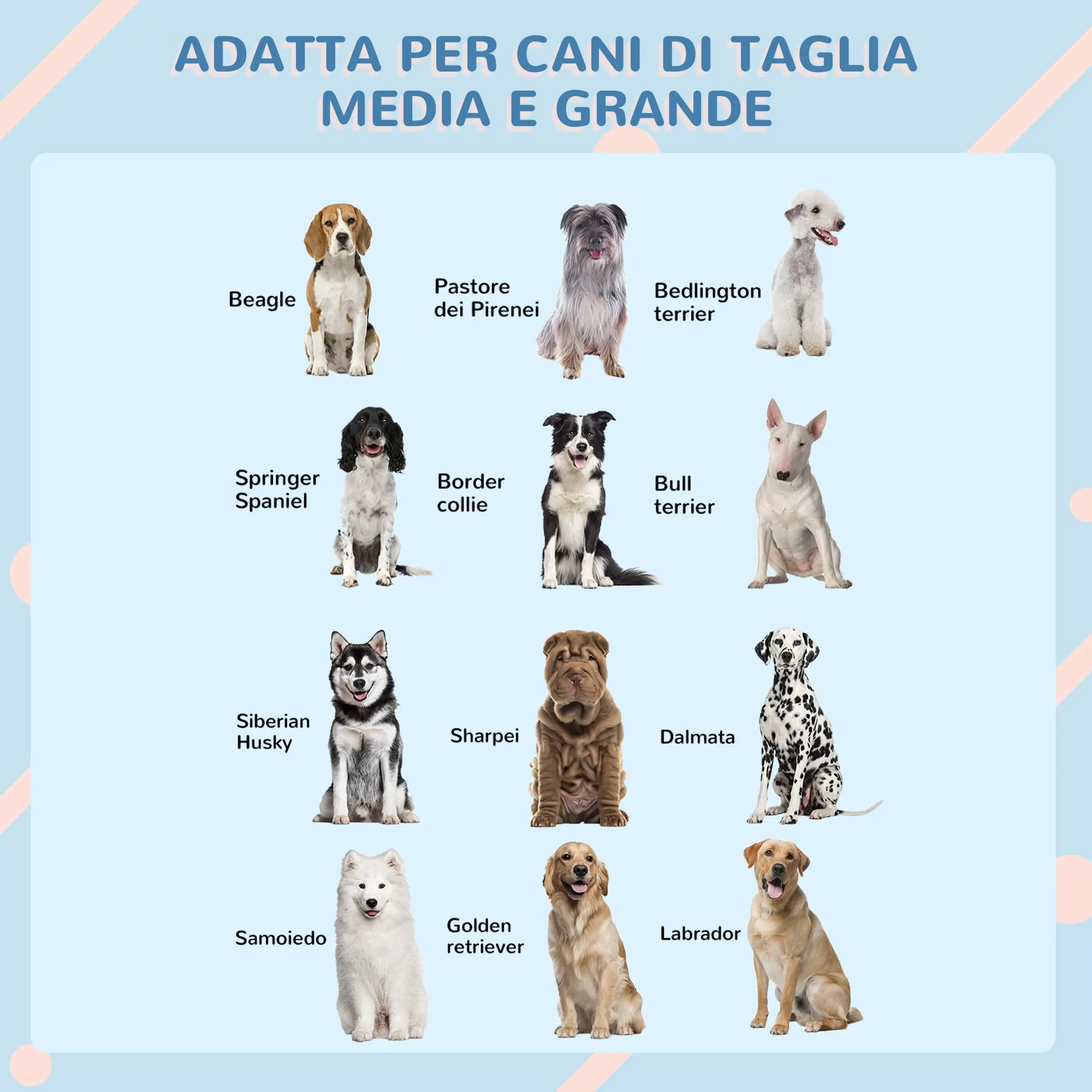 PawHut Casetta per Cani Impermeabile Media Grande, 84.2x98.2x82 cm, Grigio - immagine 7