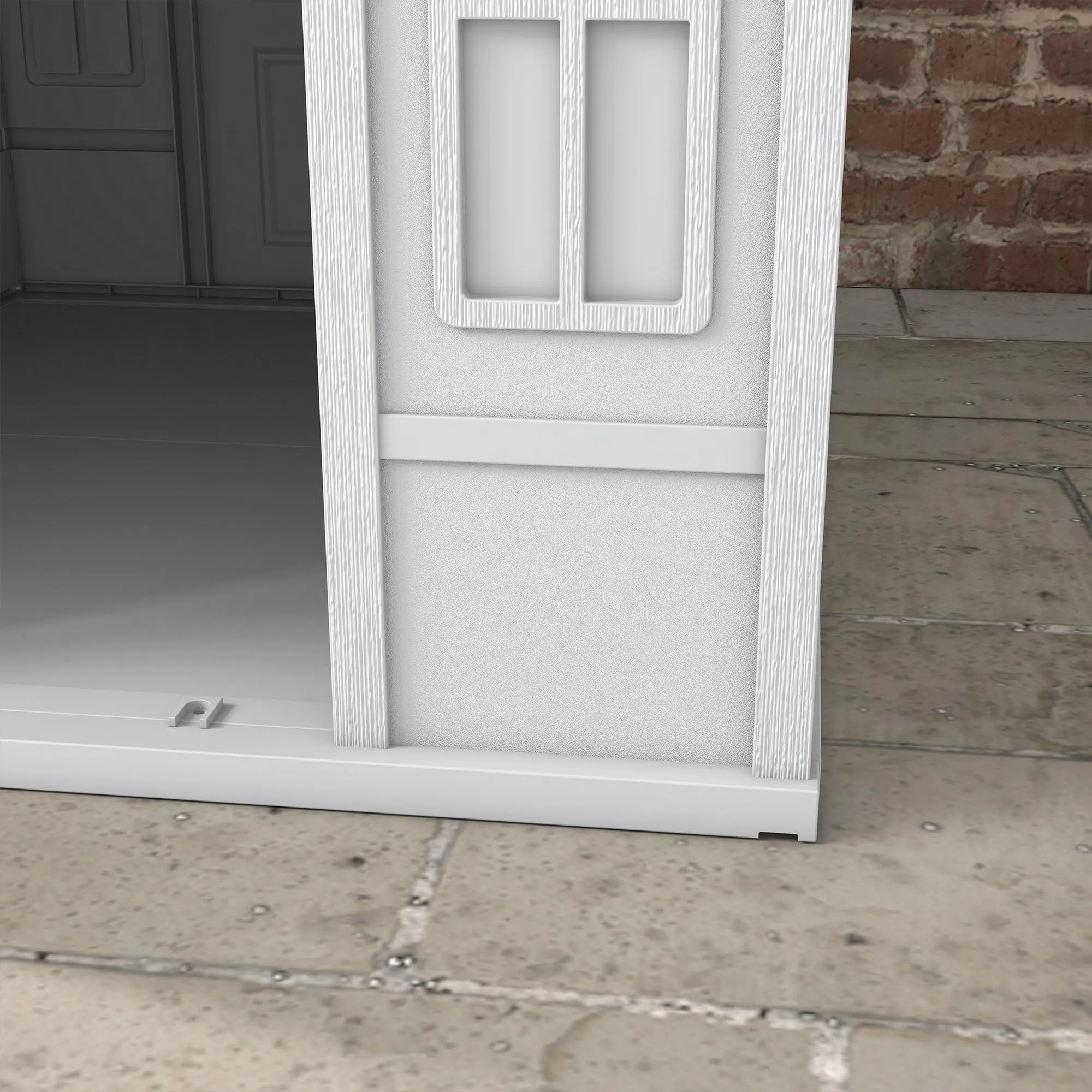 PawHut Casetta per Cani Impermeabile Media Grande, 84.2x98.2x82 cm, Grigio - immagine 9
