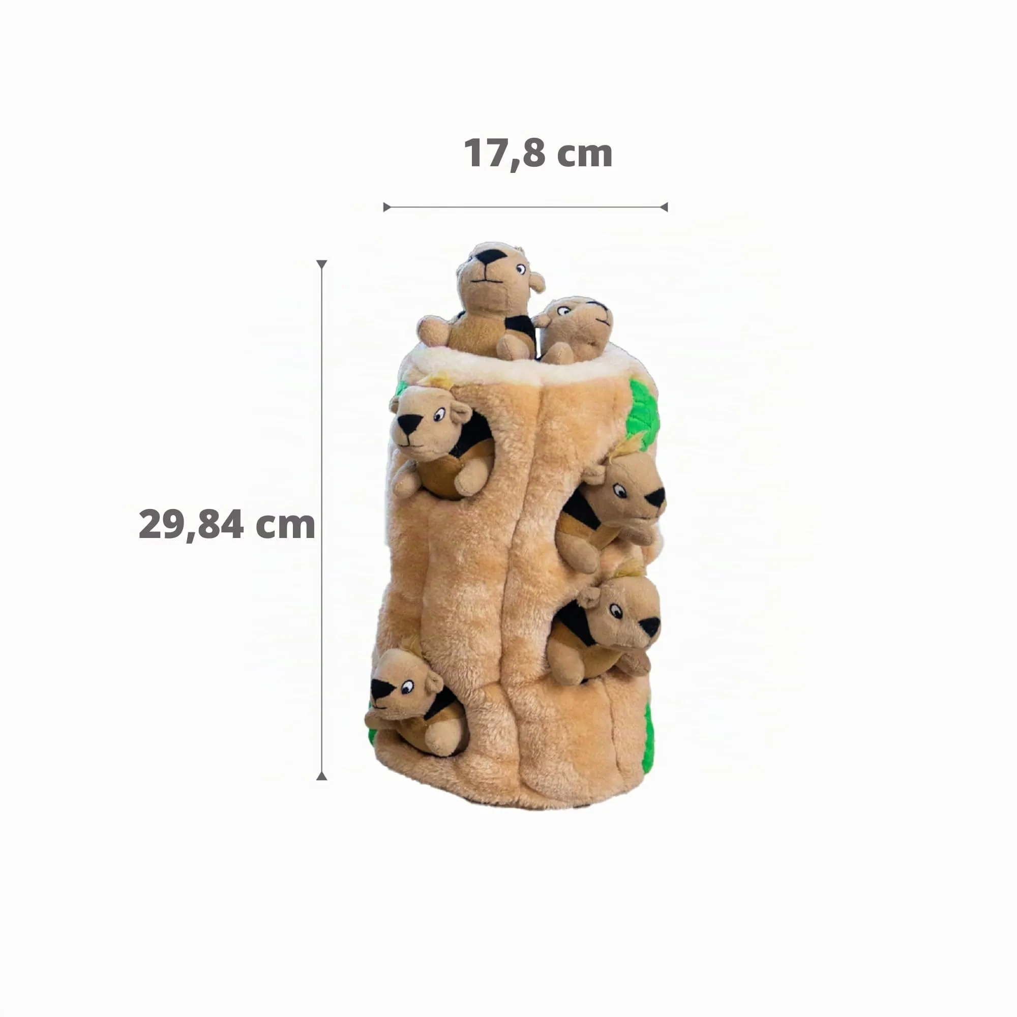 Outward Hound Hide A Squirrel Gioco Rompicapo per Cani con Peluche a Forma di Scoiattolo, XL - immagine 7