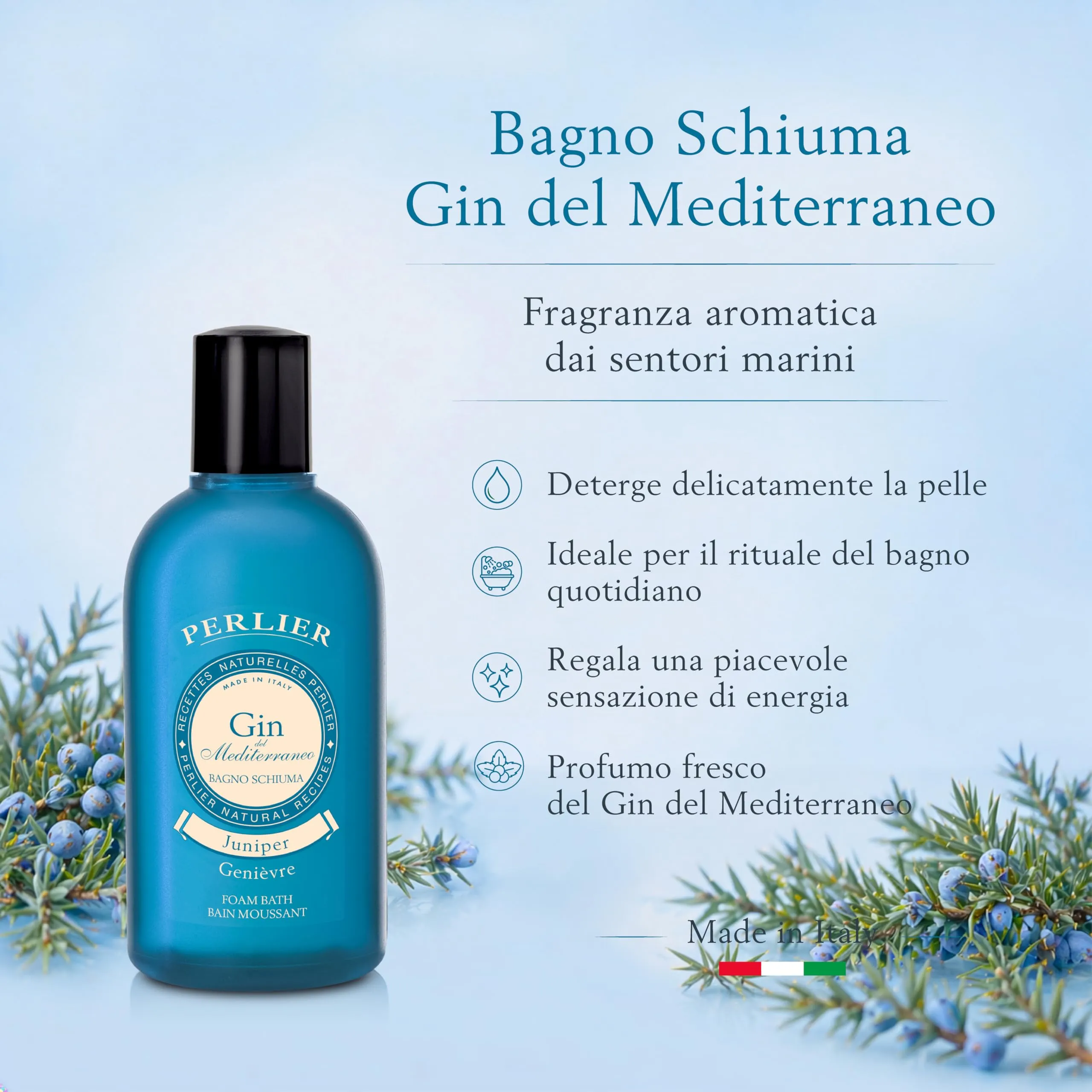 Perlier Bagno Schiuma Gin del Mediterraneo, 500 ml - immagine 2