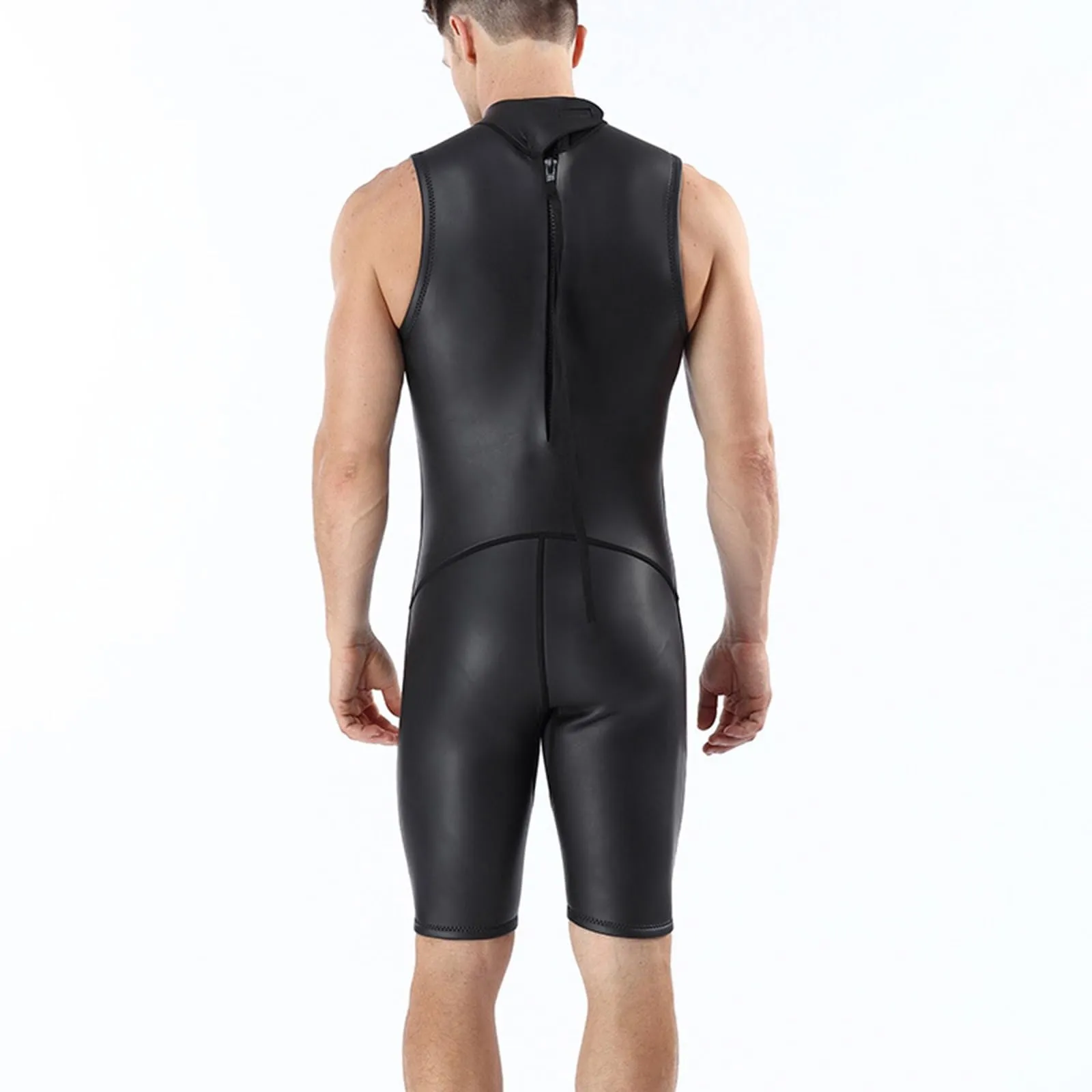 OAKBEEN Muta Corta in Neoprene 2mm per Nuoto e Immersioni con Zip Posteriore, XL - immagine 2