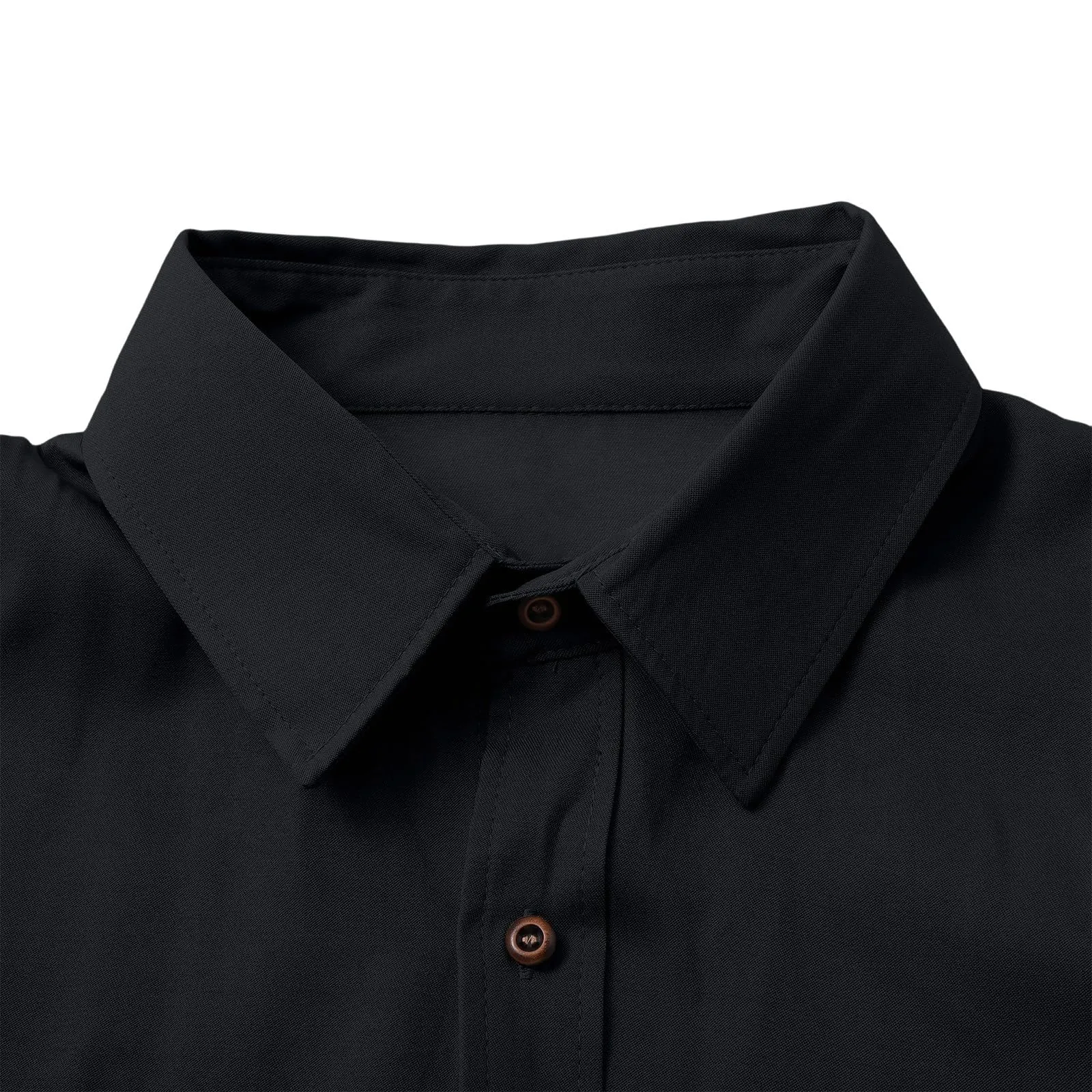 VEMOW Camicia di Jeans a Maniche Lunghe Uomo Fit Classico - Nero, L - immagine 5