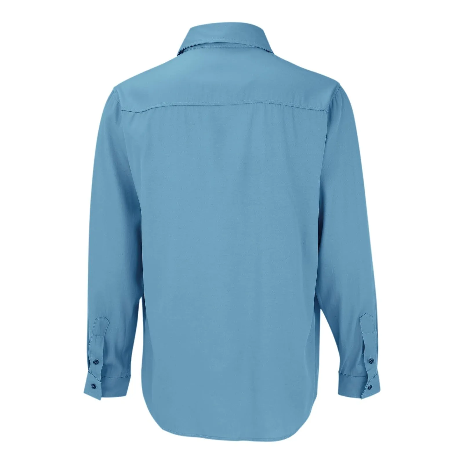 VEMOW Camicia di Jeans a Maniche Lunghe Uomo, Fit Classico, Blu, 3XL - immagine 4