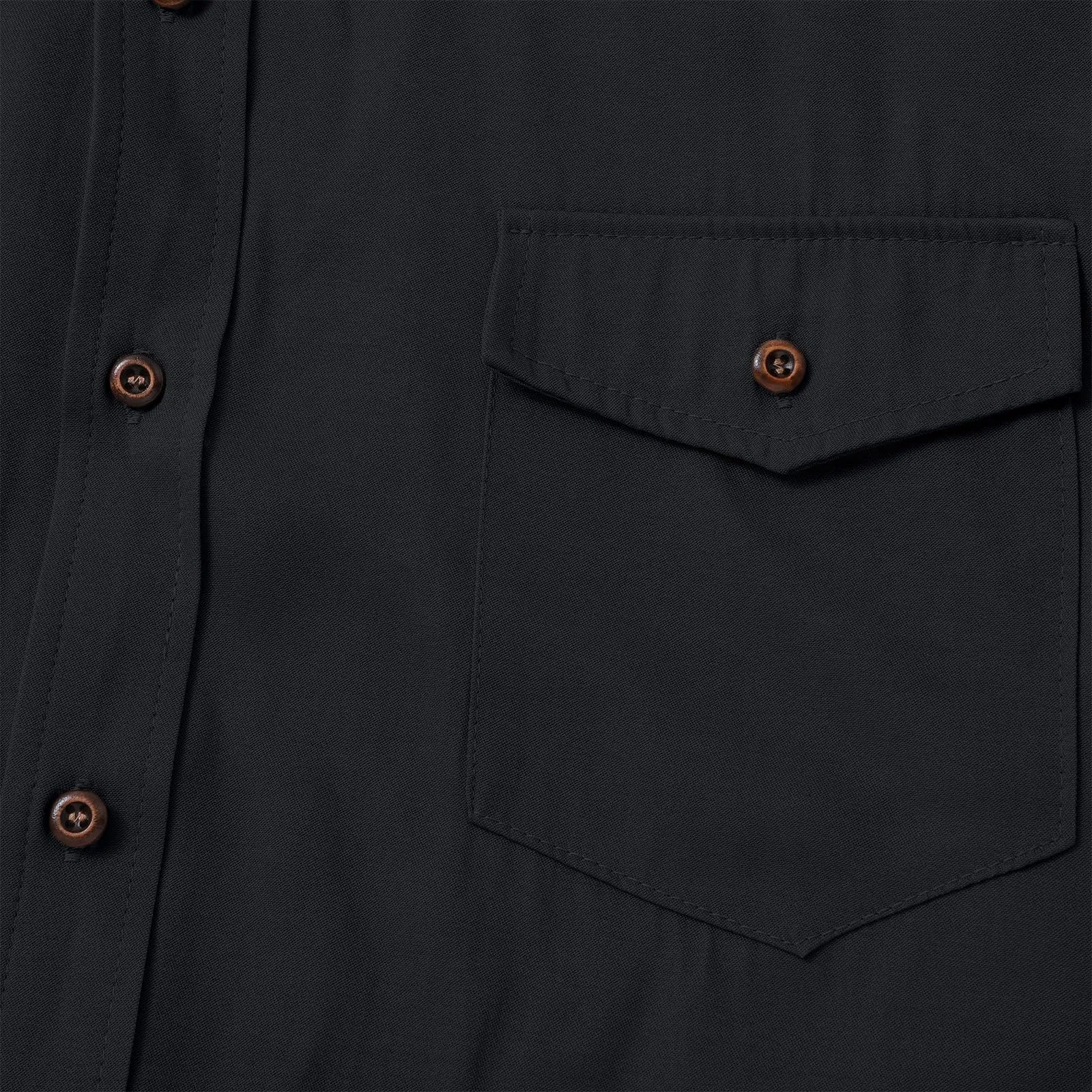 VEMOW Camicia di Jeans a Maniche Lunghe Uomo, Fit Classico, Nero, XL - immagine 7