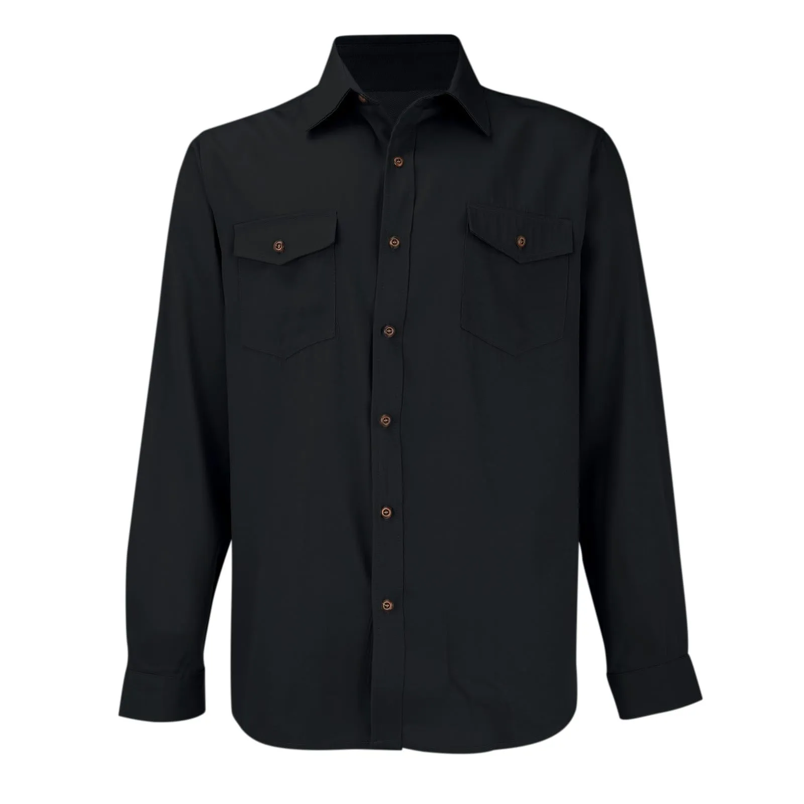VEMOW Camicia di Jeans a Maniche Lunghe Uomo, Fit Classico, Nero, M - immagine 2