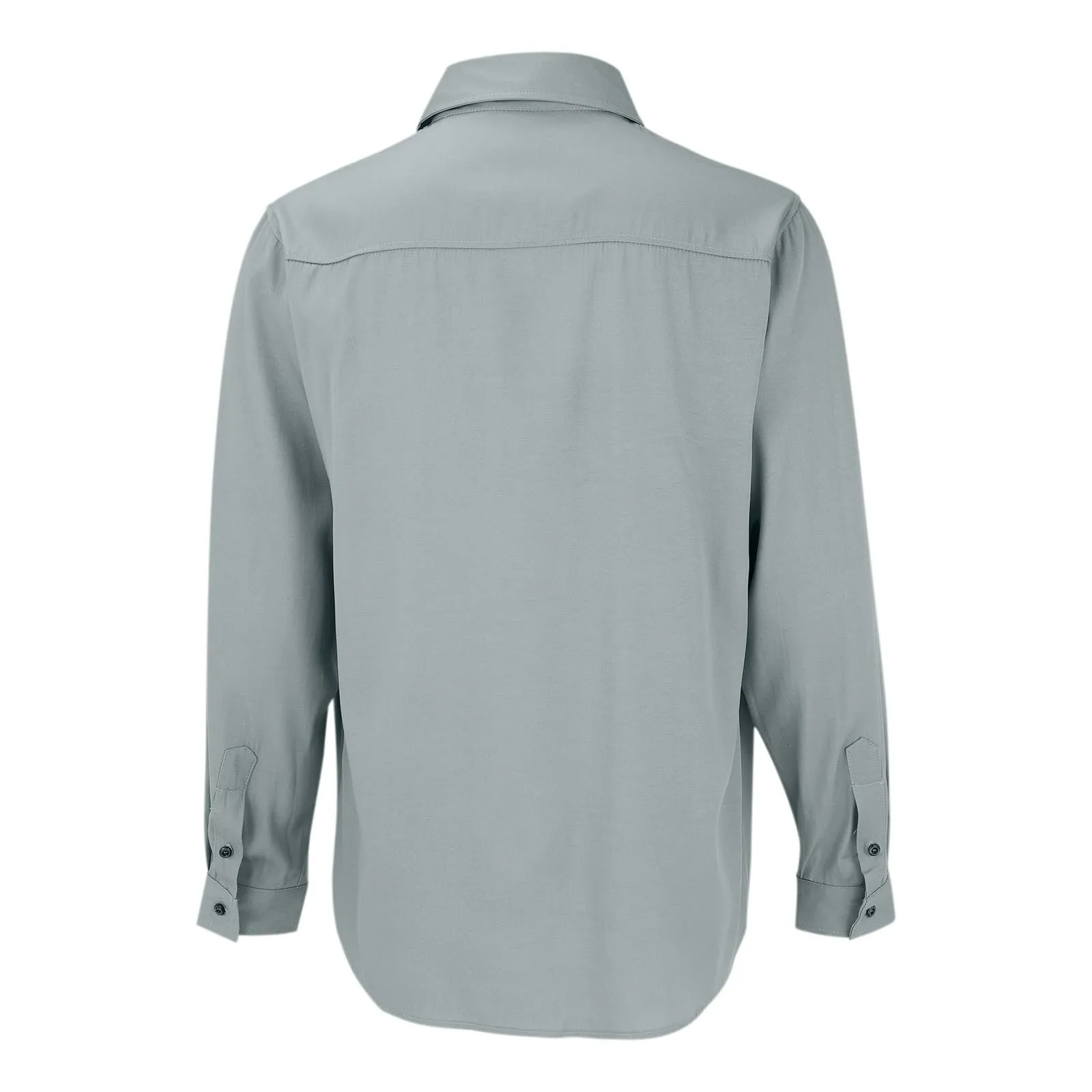 VEMOW Camicia di Jeans a Bottoni Uomo a Maniche Lunghe, Fit Classico, Grey, L - immagine 5