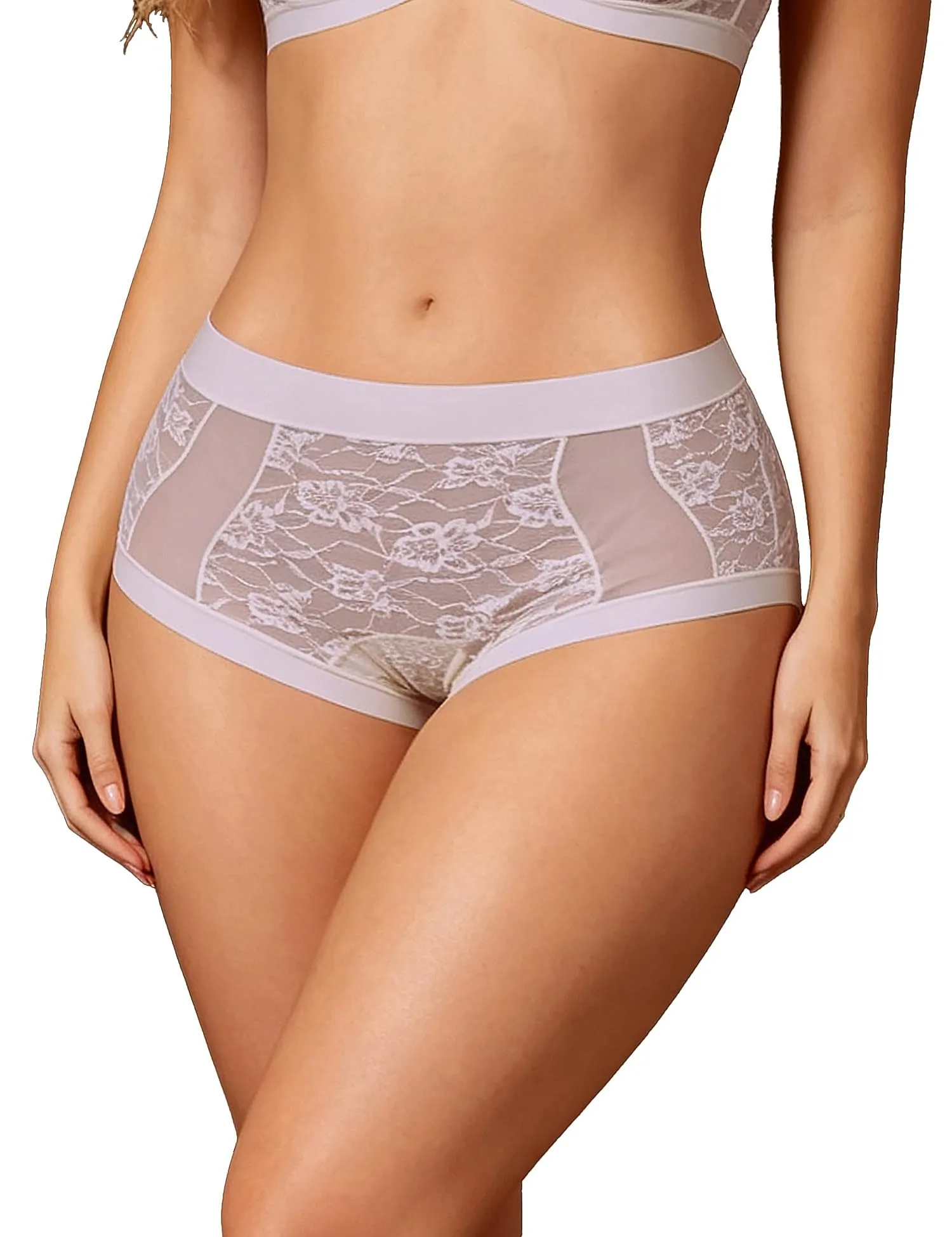 ohmydear Mutandine da donna vita alta, viola, S - immagine 1