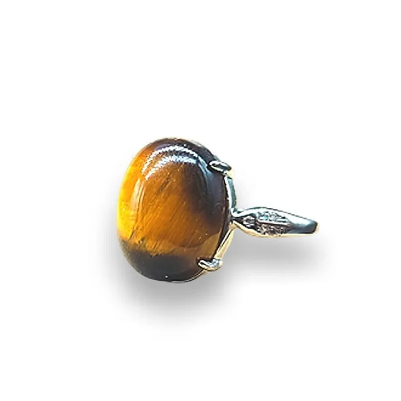 Generico Anello Regolabile in Occhio di Tigre - immagine 1