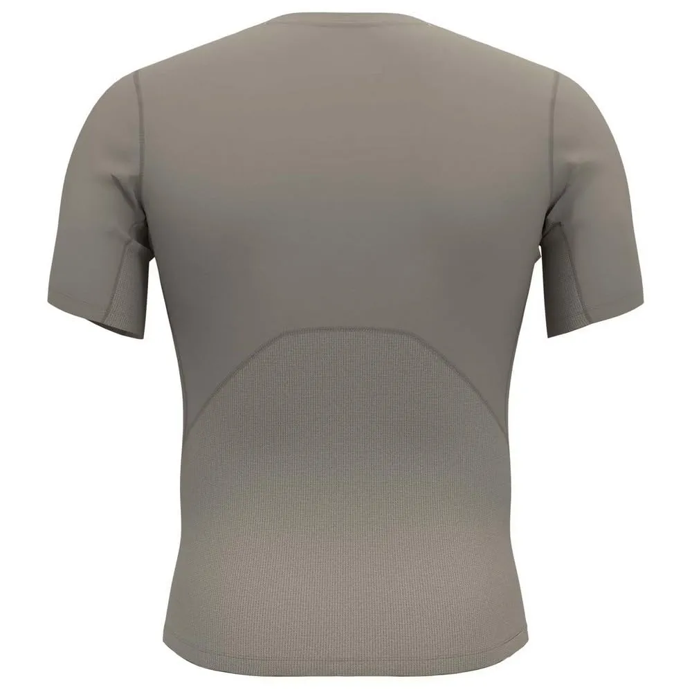 Under Armour HeatGear Maglietta a maniche corte a compressione uomo, Timberwolf Taupe/Bianco, 3XL - immagine 4