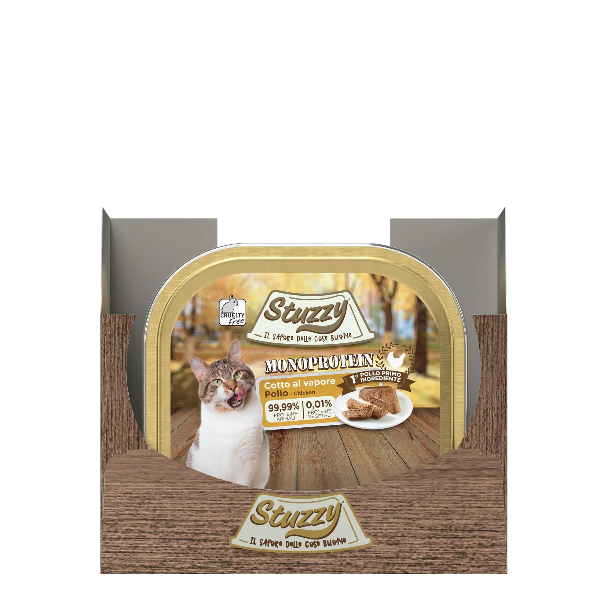 Stuzzy Monoprotein Alimento Umido per Gatti Pollo, 16 x 100g - immagine 2