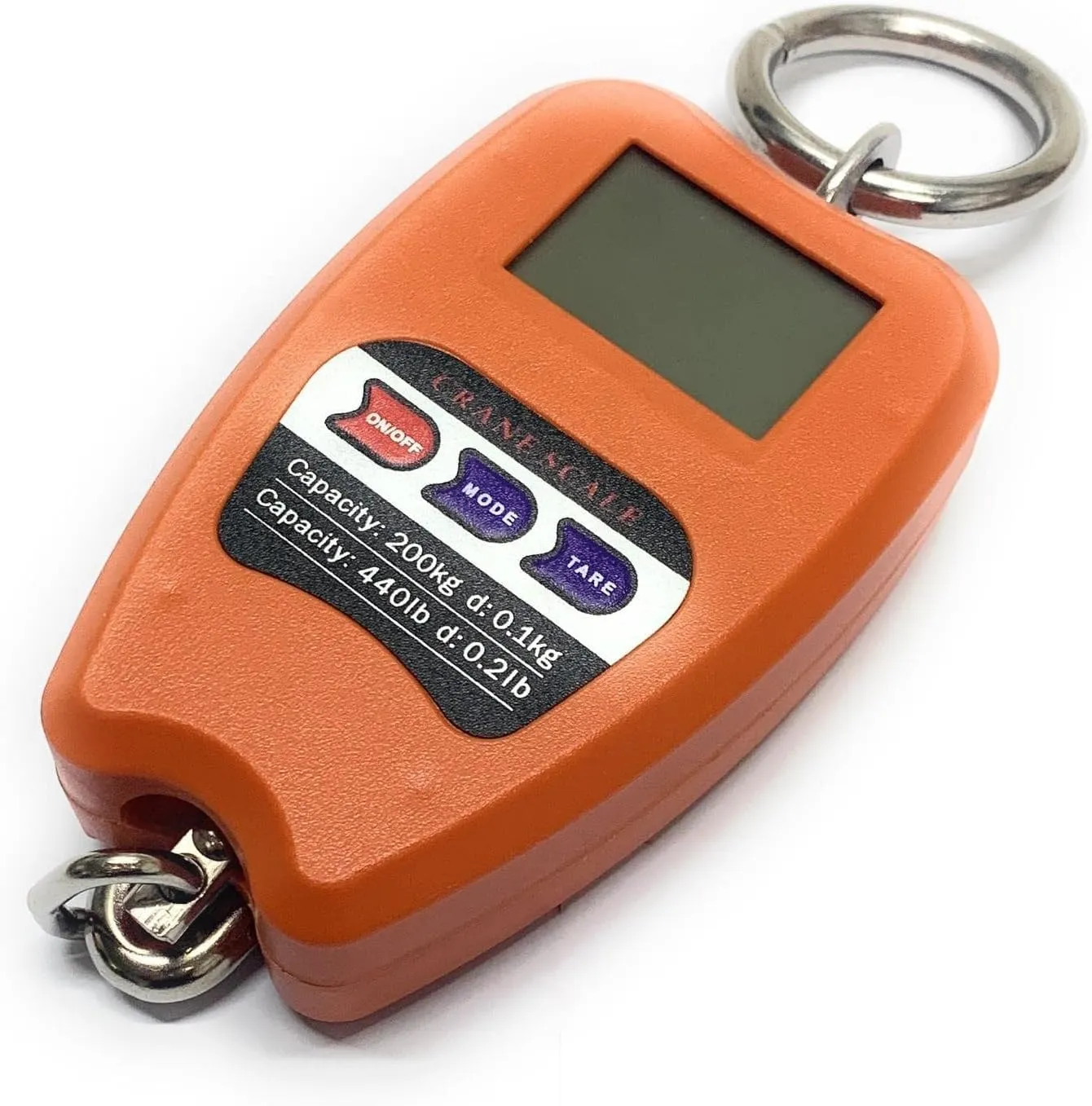 SQUADO Bilancia elettronica digitale portatile 200 kg con gancio a sospensione - immagine 1