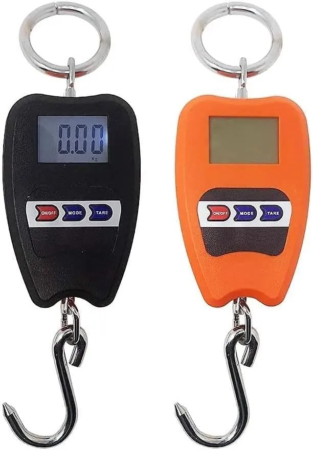 SQUADO Bilancia elettronica digitale portatile 200 kg con gancio a sospensione - immagine 2