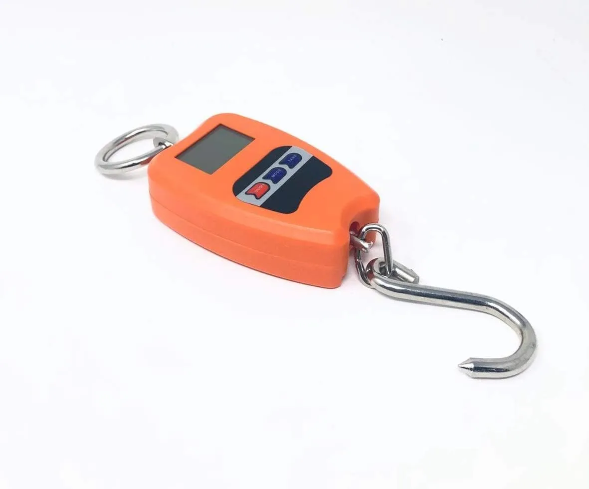 SQUADO Bilancia elettronica digitale portatile 200 kg con gancio a sospensione - immagine 6