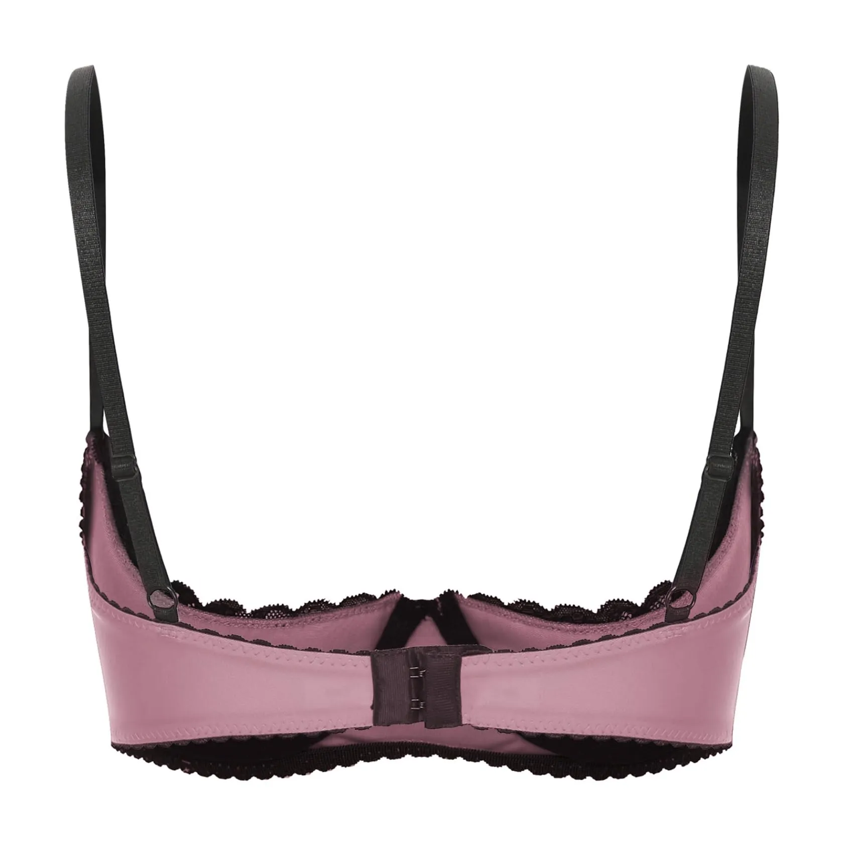 Sywiyi Reggiseno Push Up in Pizzo con Ferretto, Rosa, M - immagine 2