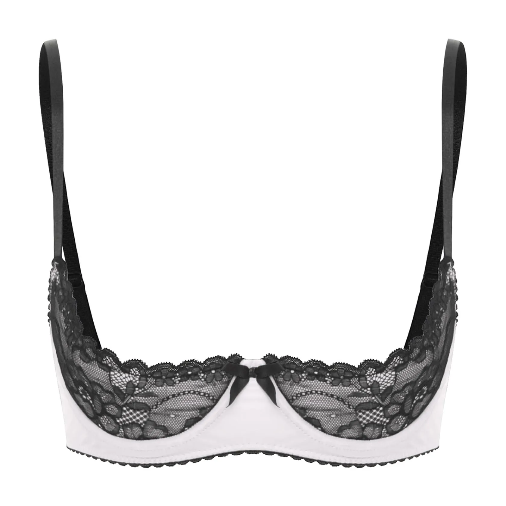 Sywiyi Reggiseno Push Up in Pizzo con Ferretto, Bianco, 3XL - immagine 1
