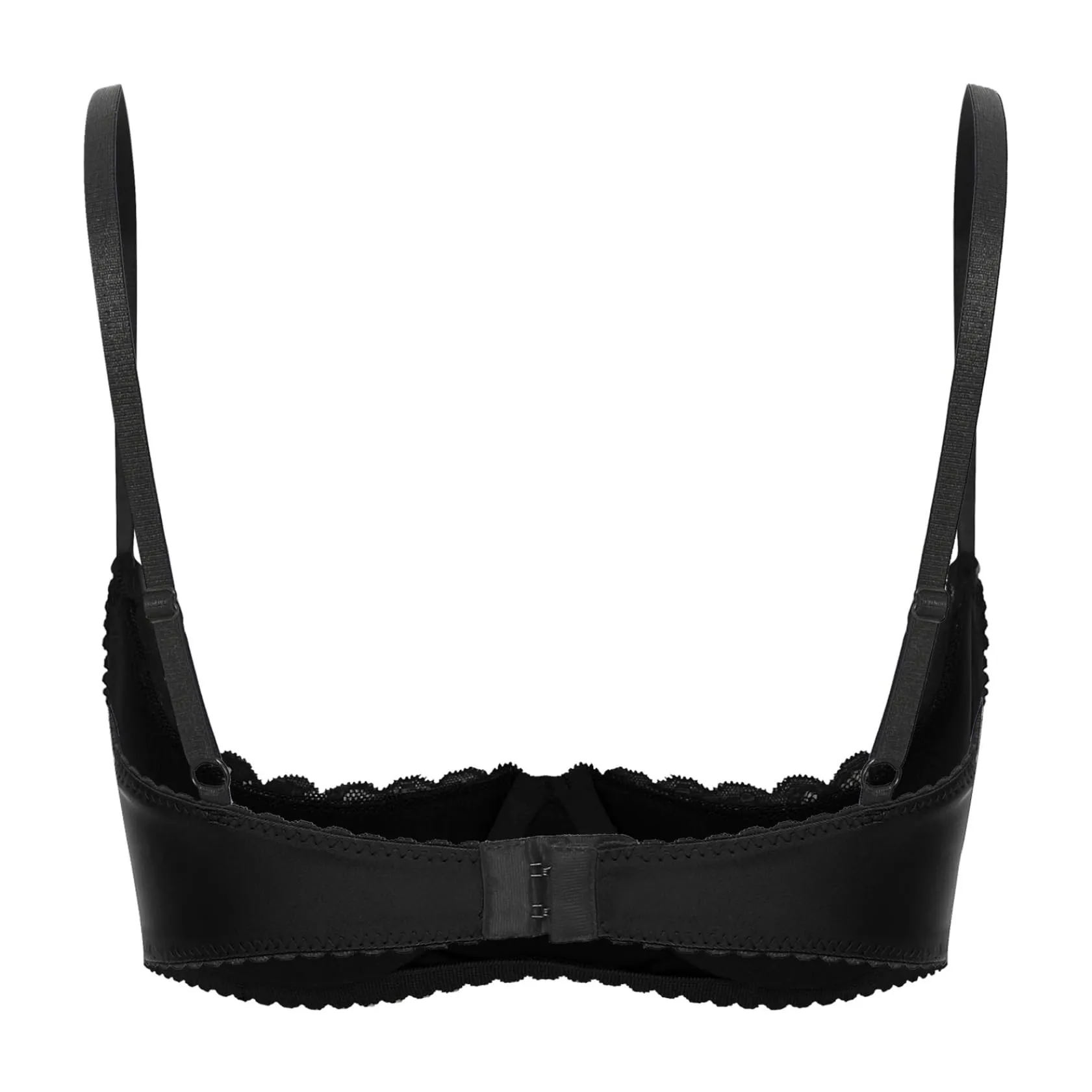 Sywiyi Reggiseno Push Up in Pizzo con Ferretto, Nero, M - immagine 2