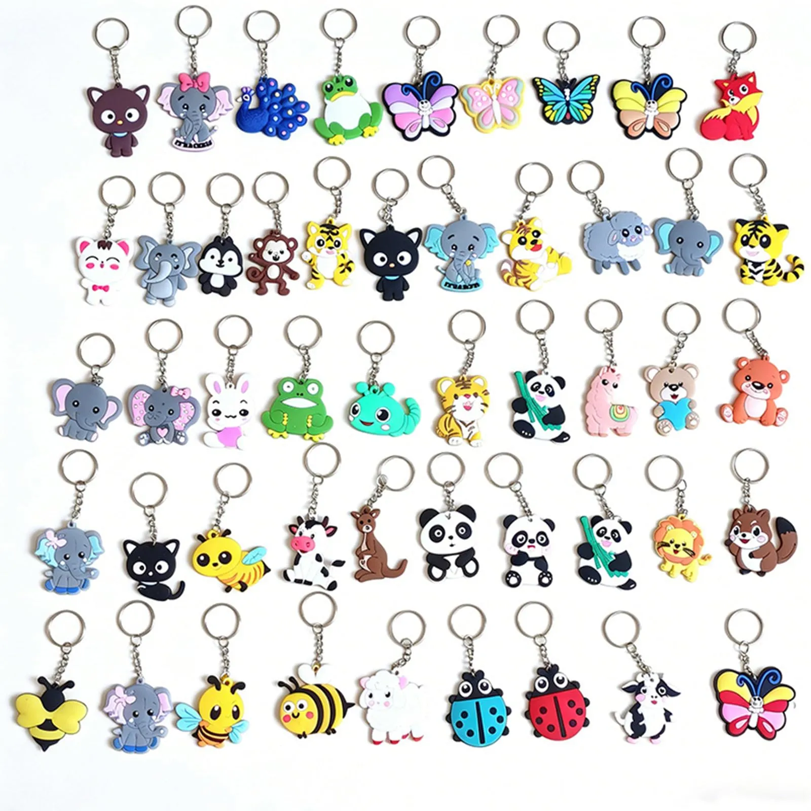 Meekye Anelli Portachiavi 25 mm, 60 Pezzi - immagine 9