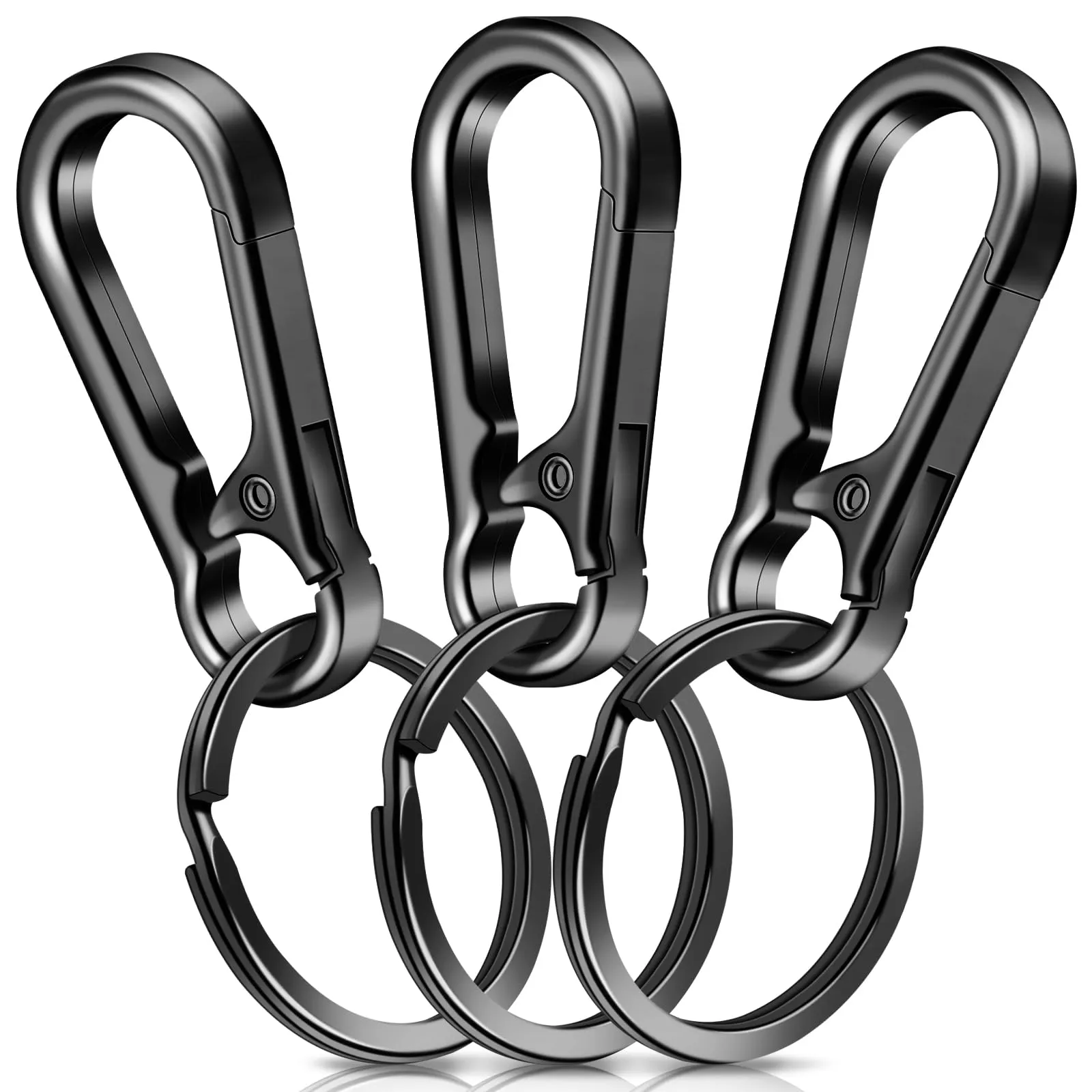 Caianwin Moschettone Portachiavi in Metallo, Set da 3 Pezzi - immagine 1