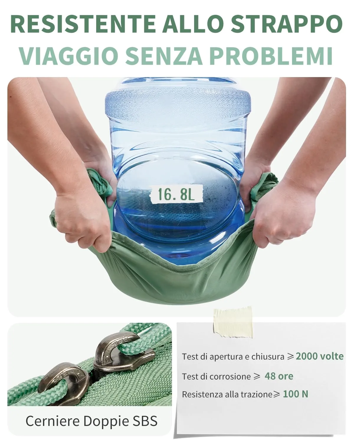 ECOHUB Organizer Valigie, 6 Pezzi Packing Cubes Salvaspazio con Etichette - immagine 3