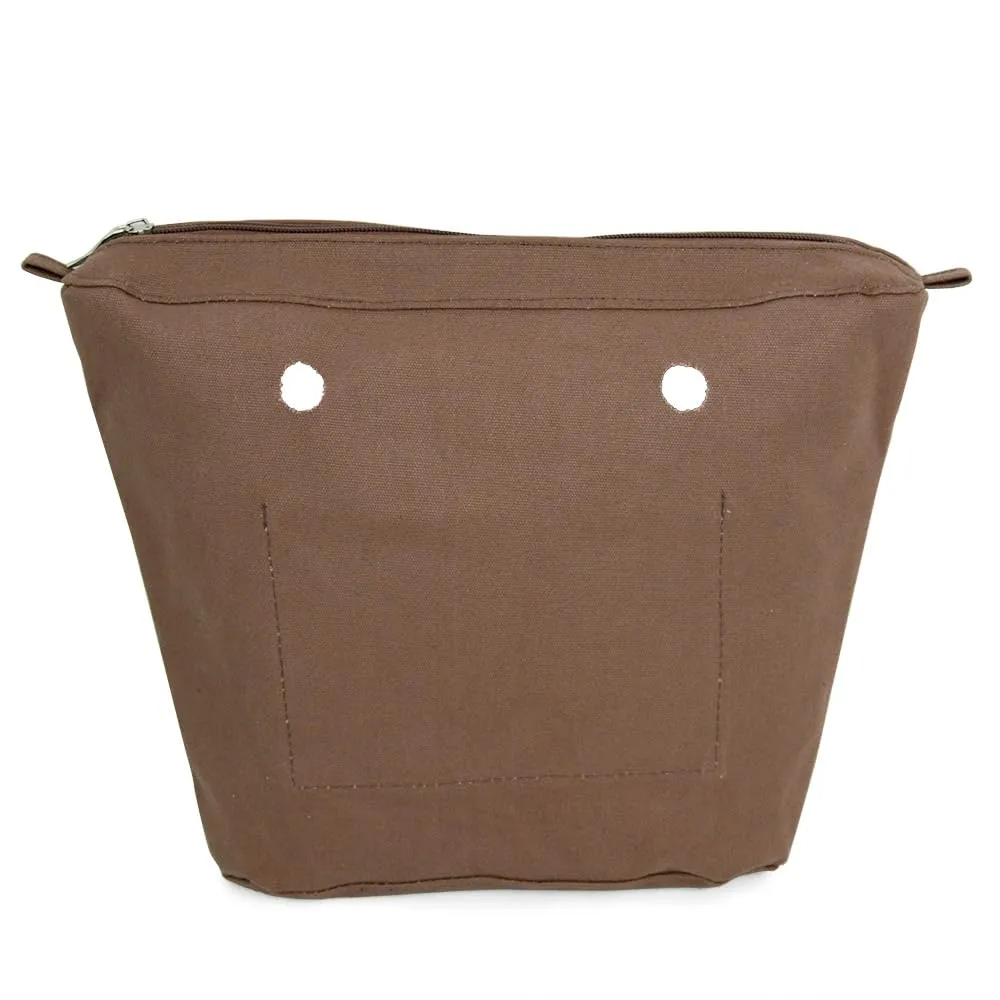 yorfavo Organizzatore interno in tela per Obag Classic Mini con cerniera, Caffè - immagine 1