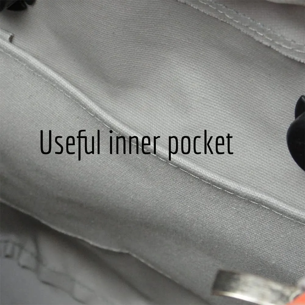 yorfavo Organizzatore Interno in Tela per O Bag Mini con Cerniera, Giallo Arancione - immagine 7