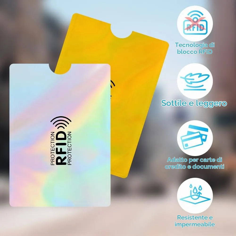 DiULi Supporto per Carte RFID Colorato, 10 Pezzi - immagine 5