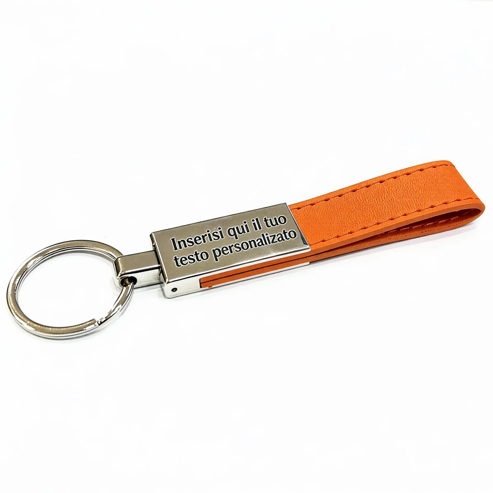 MENKËLL Portachiavi Personalizzato (Arancione, Lungo) - immagine 1